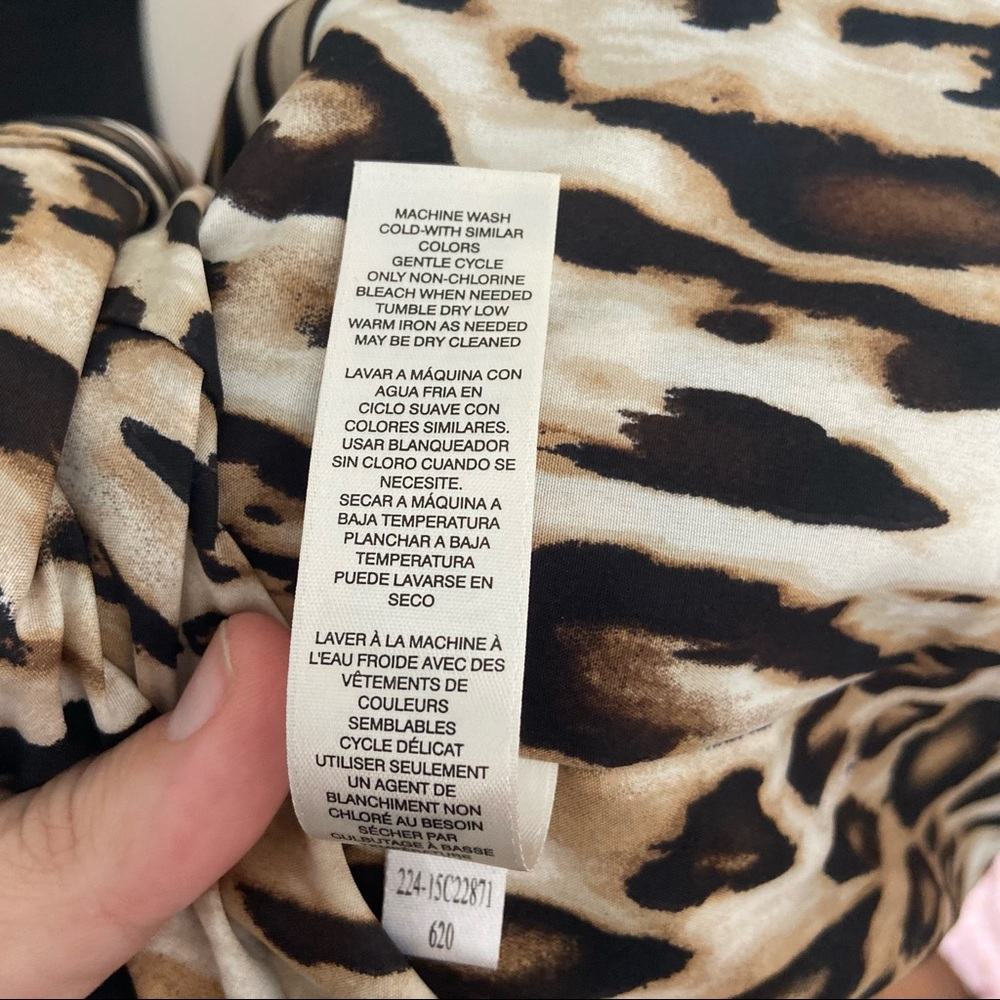 Chico’s Orange Open Front Collared Jacket Size 3 - image 7